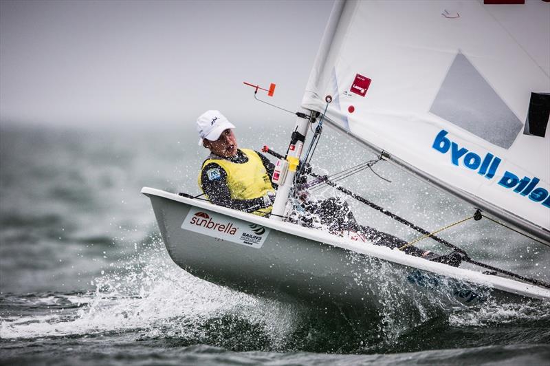 Marit Bouwmeester on day 4 of Sailing World Cup Miami photo copyright Pedro Martinez / Sailing Energy taken at Coconut Grove Sailing Club and featuring the ILCA 6 class