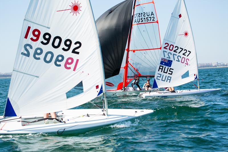 New South Wales Youth Championships 2015 photo copyright Robin Evans taken at Georges River 16ft Skiff Sailing Club  and featuring the ILCA 6 class