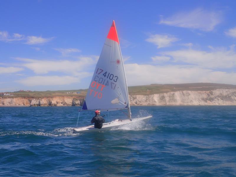 Joe at Freshwater during the Round the Island in a Laser for the Ocean Youth Trust South - photo © Josie Griffith