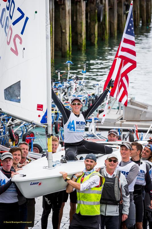 KBC Laser Radial Worlds at Dun Laoghaire photo copyright David Branigan / Oceansport taken at Royal St George Yacht Club and featuring the ILCA 6 class