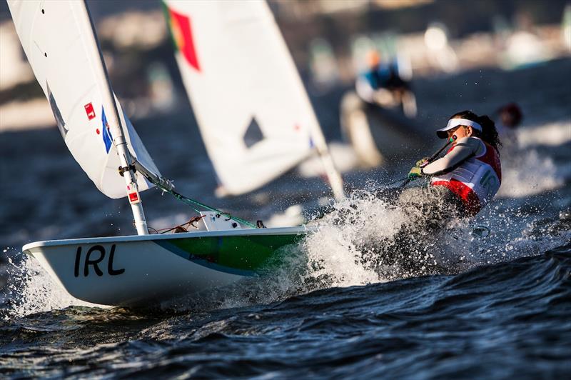 Annalise Murphy in the Laser Radial on day 6 at the Rio 2016 Olympic Sailing Competition photo copyright Sailing Energy / World Sailing taken at  and featuring the ILCA 6 class