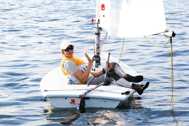 From zero to 30 knots - the Laser Radial Medal Race is postponed to Tuesday at the Rio 2016 Olympic Sailing Competition photo copyright Richard Langdon / British Sailing Team taken at  and featuring the ILCA 6 class