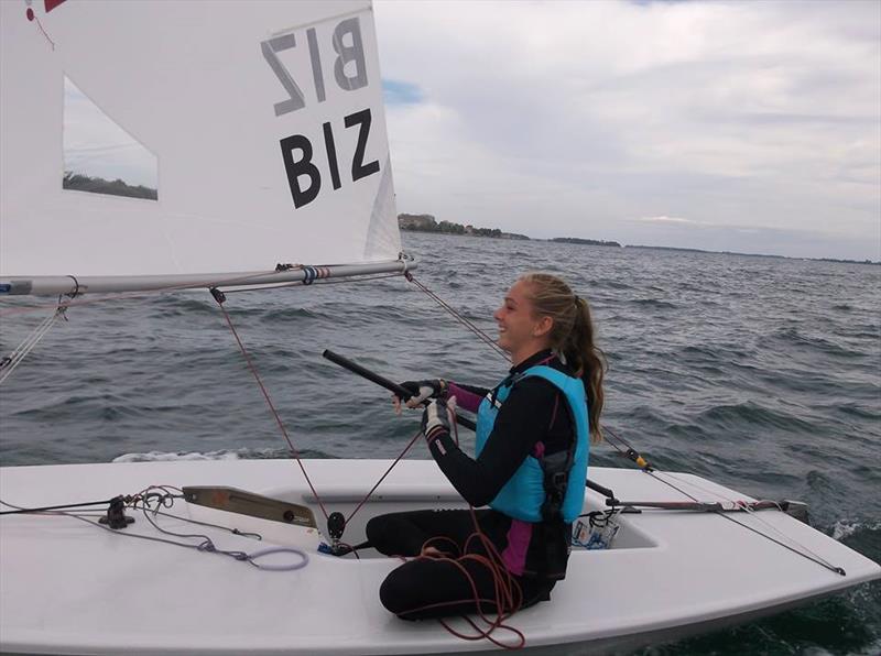 Sarah White at the 2016 Sail Canada International Youth Championship  photo copyright Forrest Jones taken at CORK and featuring the ILCA 6 class
