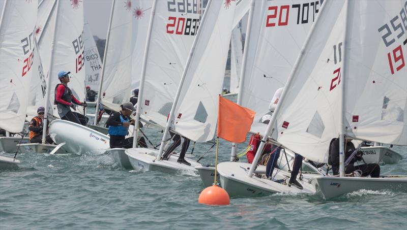 Day 2 at the 2017 Top of the Gulf Regatta photo copyright Guy Nowell taken at Ocean Marina Yacht Club and featuring the ILCA 6 class