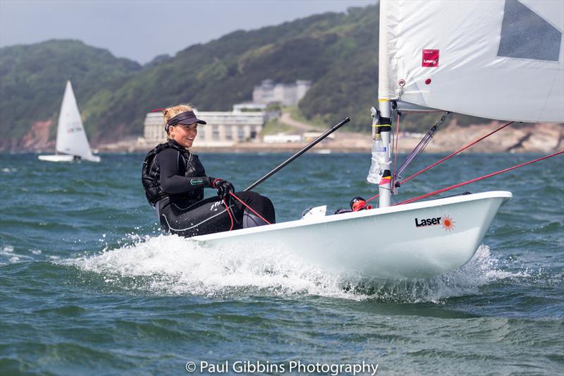 Alice Woodings during the 2017 Plymouth Dinghy Regatta photo copyright Paul Gibbins Photography taken at  and featuring the ILCA 6 class