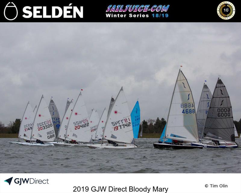 GJW Direct Bloody Mary 2019 photo copyright Tim Olin / www.olinphoto.co.uk taken at Queen Mary Sailing Club and featuring the ILCA 6 class