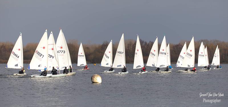 Marlow Ropes Tipsy Icicle Series at Leigh & Lowton SC Week 7 photo copyright Gerard van den Hoek taken at Leigh & Lowton Sailing Club and featuring the ILCA 6 class