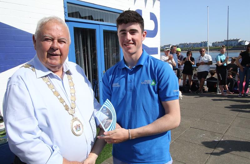Irish Laser National Championships 2019 Prize Giving - 3rd Radial Tom Higgins photo copyright Simon McIlwaine / www.wavelengthimage.com taken at Ballyholme Yacht Club and featuring the ILCA 6 class