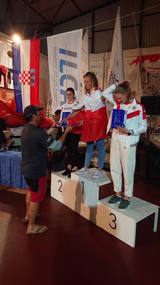 2019 ILCA Laser Under-21 World Championships Women's Podium photo copyright Event Media taken at  and featuring the ILCA 6 class