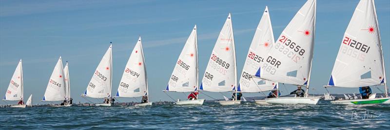 UKLA Noble Marine World & European Qualifier & Laser Masters at Hayling Island - photo © Peter Hickson