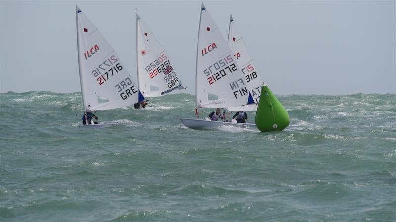 ILCA Vilamoura European Continental Qualification day 6 photo copyright Jon Emmett taken at Vilamoura Sailing and featuring the ILCA 6 class