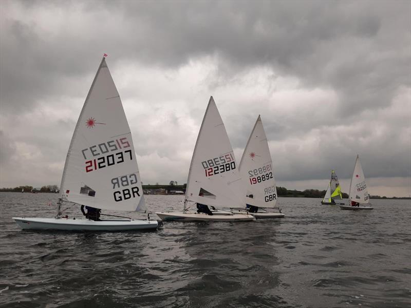 Close racing during the Northampton Youth Series at Draycote Water photo copyright Norman and Andrea Byrd taken at Draycote Water Sailing Club and featuring the ILCA 6 class