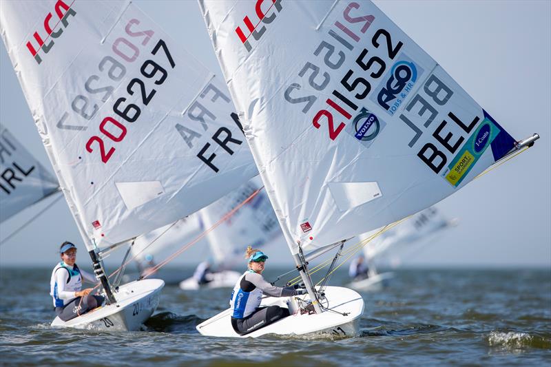 Hempel World Cup Series - Allianz Regatta in Medemblik day 1 photo copyright Sander van der Borch taken at Regatta Center Medemblik and featuring the ILCA 6 class