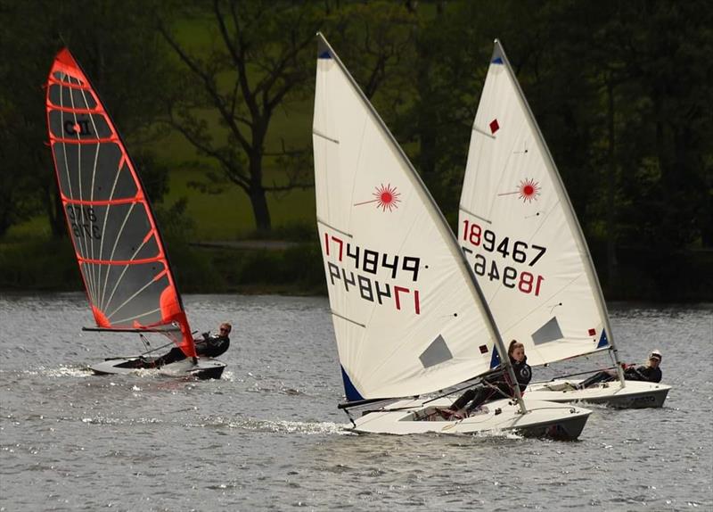 Derbyshire Youth Sailing at Combs photo copyright Darren Clarke taken at Combs Sailing Club and featuring the ILCA 6 class