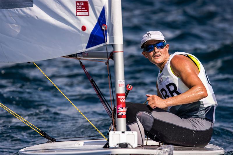  in the Men's ILCA 7 on Tokyo 2020 Olympic Sailing Competition Day 1 photo copyright Sailing Energy / World Sailing taken at  and featuring the ILCA 6 class