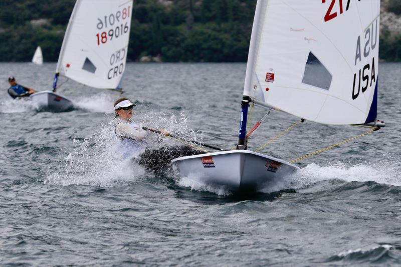 2021 ILCA 6 Youth Worlds at Lake Garda day 1 photo copyright Elena Giolai / www.elenagiolai.com taken at Circolo Vela Arco and featuring the ILCA 6 class