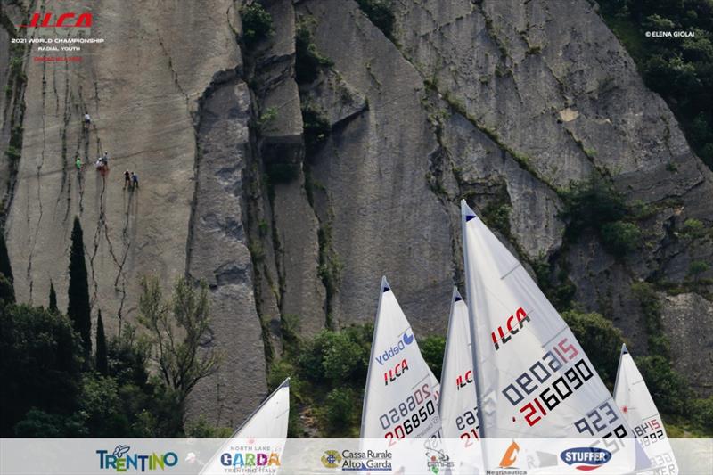 2021 ILCA 6 Youth Worlds at Lake Garda day 2 photo copyright Elena Giolai / www.elenagiolai.com taken at Circolo Vela Arco and featuring the ILCA 6 class