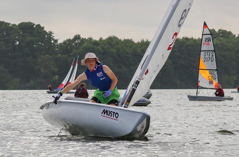 Will Pank, winner of the fast handicap fleet at the Broadland Youth Regatta photo copyright Robin Myerscough taken at Norfolk Broads Yacht Club and featuring the ILCA 6 class