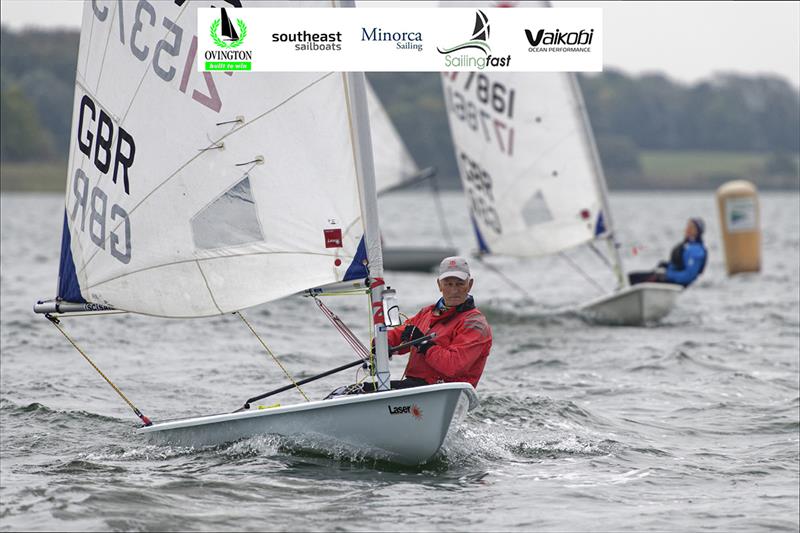 Nick Livingstone during the 2021 UKLA Masters Inlands at Grafham photo copyright Paul Sanwell taken at Grafham Water Sailing Club and featuring the ILCA 6 class