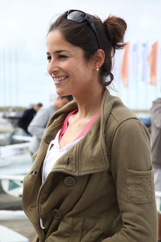 Sara Carmo at the Portuguese Championship of Olympic classes, taking place alongside the Portuguese Youth Championship photo copyright Tavira Sailing taken at  and featuring the ILCA 6 class