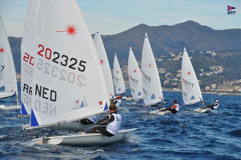 Laser Masters Europeans at Grup d'Esports Nautics Roses photo copyright Laura Carrau / GEN Roses taken at Grup d'Esports Nautics Roses and featuring the ILCA 6 class