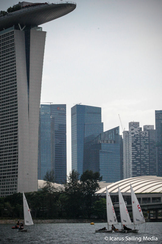 Singapore Youth Olympic Festival 2013 day 1 photo copyright Icarus Sailing Media taken at  and featuring the ILCA 6 class