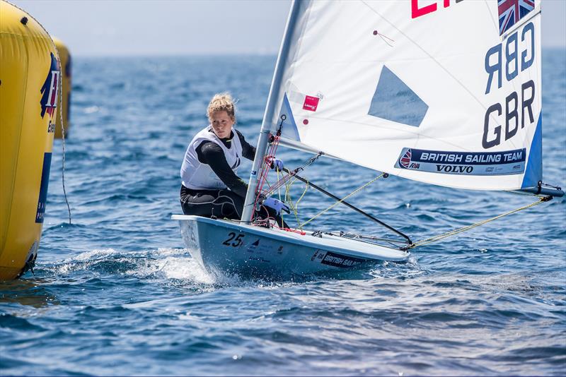 Georgina Povall at 2018 World Cup Series Hyères photo copyright Jesus Renedo / Sailing Energy / World Sailing taken at COYCH Hyeres and featuring the ILCA 6 class