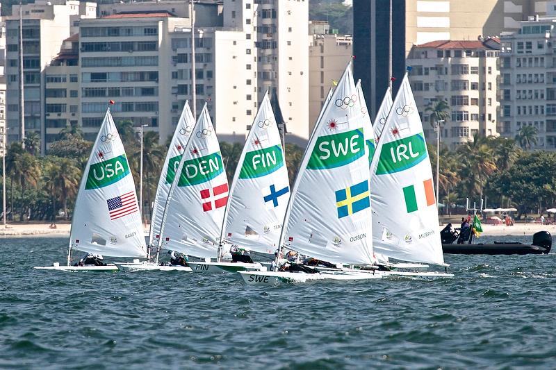 Laser Radial  Medal Race - Rio Olympic Regatta photo copyright Richard Gladwell taken at  and featuring the ILCA 6 class