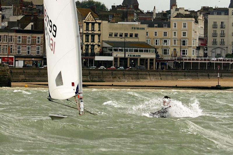 Man of Kent Race at Margate photo copyright Nick Champion / www.championmarinephotography.co.uk taken at Margate Yacht Club and featuring the ILCA 6 class