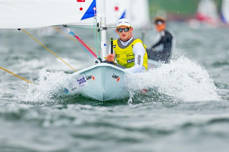 Zac Littlewood (Australia) is the new World Champion in the Laser Radial photo copyright Sascha Klahn / Kieler Woche taken at Kieler Yacht Club and featuring the ILCA 6 class