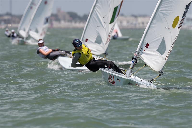 USA, Womens Laser Radial, Youth World Sailing Championships, July 2018, Corpus Christi, Texas photo copyright Jen Edney / World Sailing taken at  and featuring the ILCA 6 class