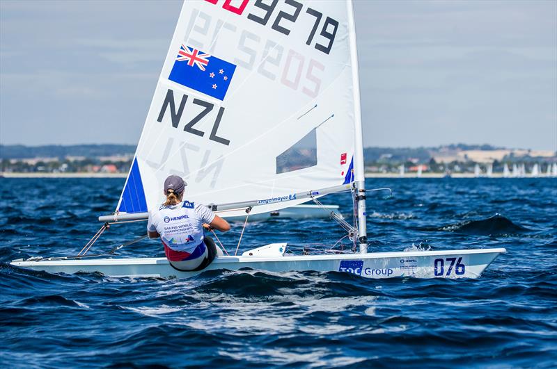 Olivia Christie - (NZL) Laser Radial - Hempel Sailing World Championships - Day 2 photo copyright Sailing Energy / World Sailing taken at Sailing Aarhus and featuring the ILCA 6 class