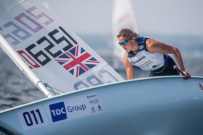 Alison Young (GBR) Laser Radial - Day 7 - Hempel Sailing World Championships, Aarhus, Denmark, August 7, 2018 - photo © Sailing Energy / World Sailing