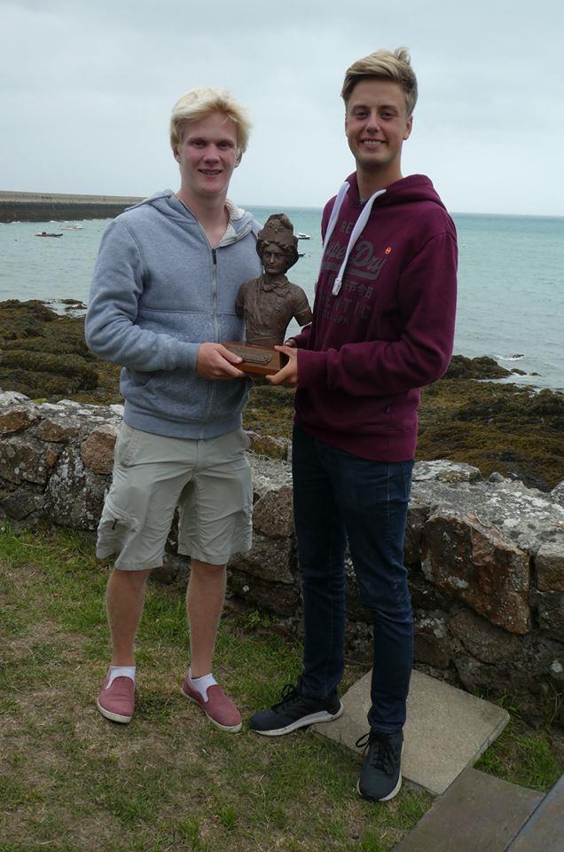 William Holden and William Queree, part of Team Jersey, with the Trophee des Isles photo copyright SCSC taken at St. Catherine's Sailing Club and featuring the ILCA 6 class
