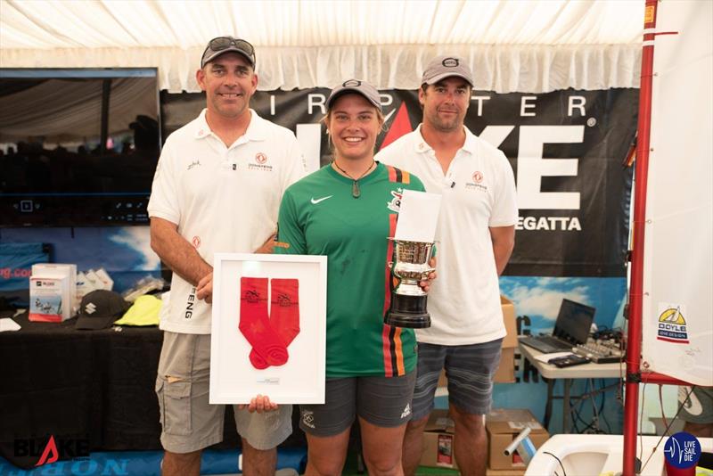 Olivia Christie for taking out the overall prize and the Sir Peter Blake Regatta Trophy for 2018 - photo © Lissa Reyden - Live Sail Die