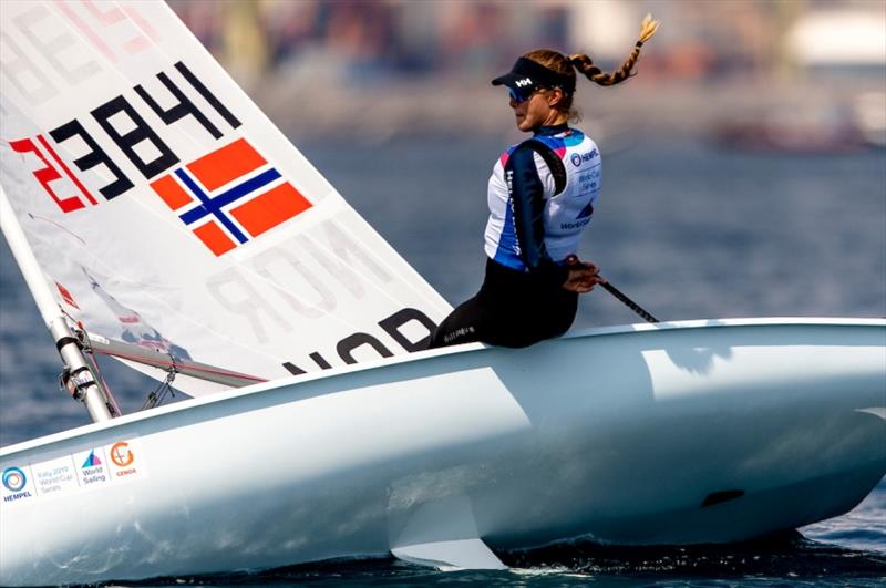 Line Flem Høst (NOR) - Day 3, Hempel World Cup Series Genoa 2019 photo copyright Pedro Martinez / Sailing Energy / World Sailing taken at  and featuring the ILCA 6 class