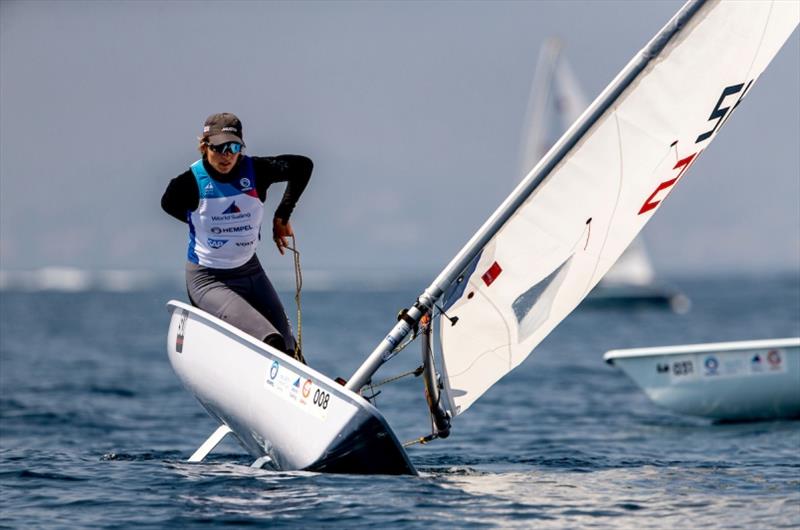 Maud Jayet (SUI) - Day 3, Hempel World Cup Series Genoa 2019 photo copyright Pedro Martinez / Sailing Energy / World Sailing taken at  and featuring the ILCA 6 class