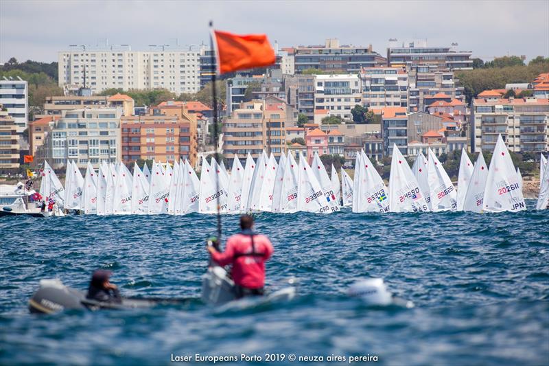 Laser Radial fleet - Day 4 - European Laser Radial Championships - May 2019 photo copyright Neuza Aires Pereira taken at  and featuring the ILCA 6 class