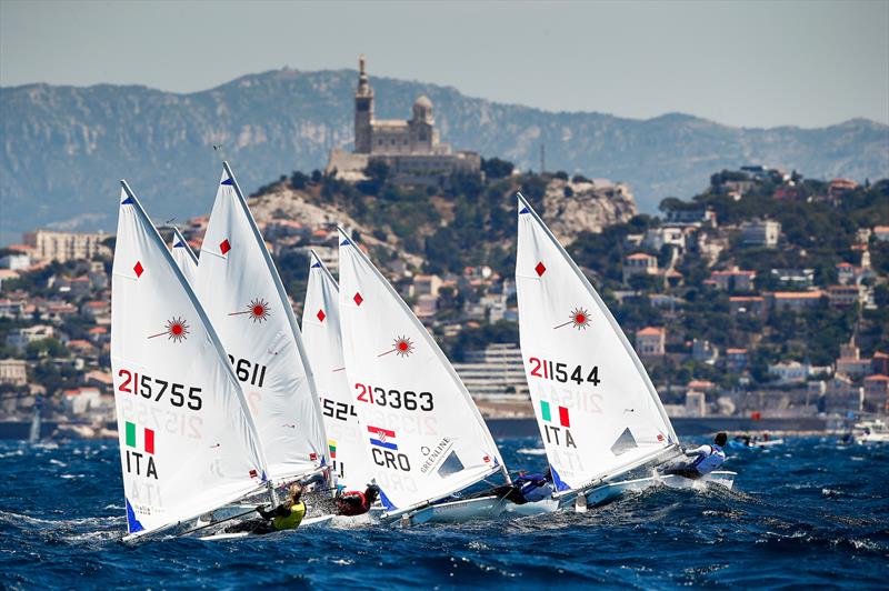 Hempel World Cup Series Final day 2 in Marseille, France photo copyright Sailing Energy / World Sailing taken at  and featuring the ILCA 6 class