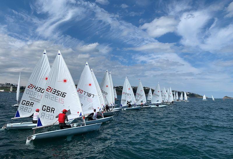 Laser Masters Championship at Royal Torbay photo copyright Guy Noble taken at Royal Torbay Yacht Club and featuring the ILCA 6 class