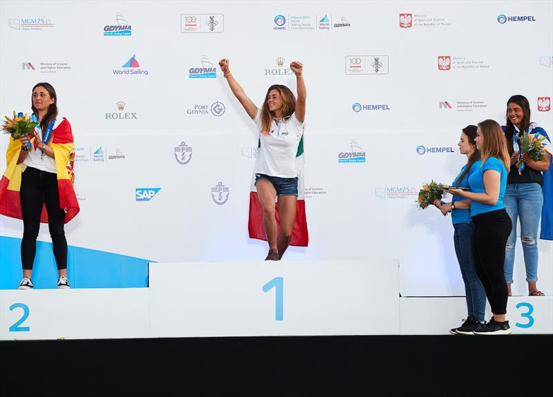 Italy's Chiara Benini Floriani - Laser Radial Women - Racing Day 5 - Hempel Youth Sailing World Championships photo copyright Jacek Kwiatkowski / World Sailing taken at  and featuring the ILCA 6 class