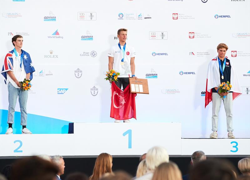 Laser Radial Men - Racing Day 5 - Hempel Youth Sailing World Championships - photo © Jacek Kwiatkowski / World Sailing