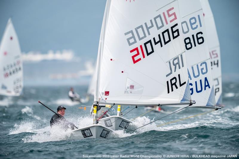 Keller Aisling (IRL) on day 5 of the ILCA Laser Radial World Championships in Japan photo copyright Junichi Hirai / Bulkhead Magazine Japan taken at  and featuring the ILCA 6 class