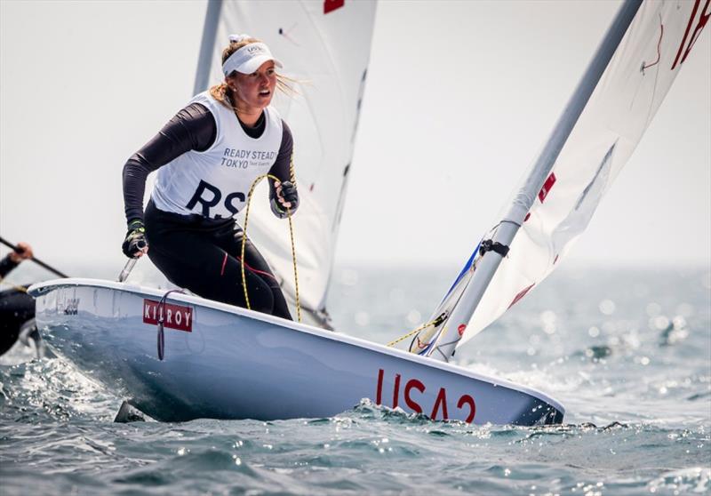 U.S. Women's Laser Radial, Erika Reineke - Ready Steady Tokyo, day 5 photo copyright Jesus Renedo / Sailing Energy / World Sailing taken at  and featuring the ILCA 6 class