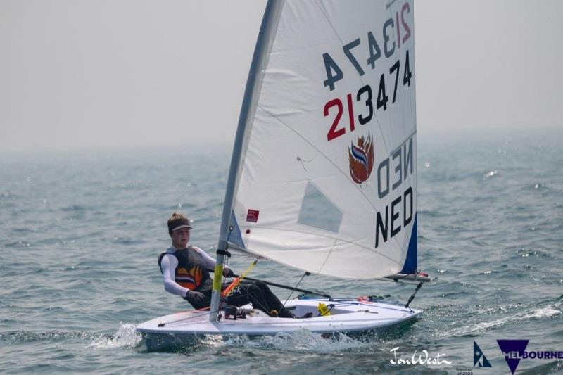 Mirthe Akkerman (NED) started the Australian Laser Championships with two bullets - photo © Jon West Photography