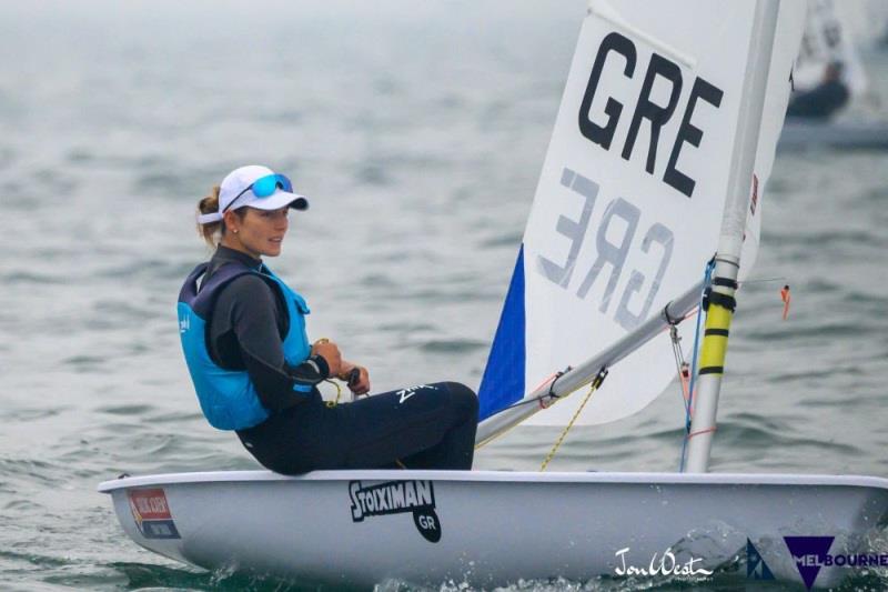 Vasileia Karachaliou (GRE) moved into second overall with a win in Race 6 - 2020 Australian Laser Championships day 4 photo copyright Jon West Photography taken at Sandringham Yacht Club and featuring the ILCA 6 class