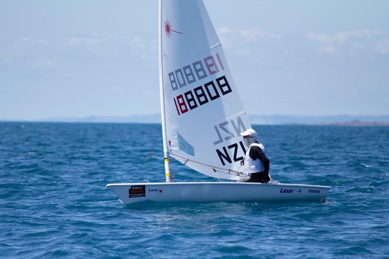 Sandy Grigg (80) - Mitre10 Mega NZ National Laser Championships - New Plymouth - January 2020 photo copyright Smokeylemon.com taken at  and featuring the ILCA 6 class