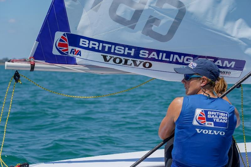 Ali Young - 2020 ILCA Laser Radial Women's Championship, day 1 - photo © Richard Aspland / British Sailing Team