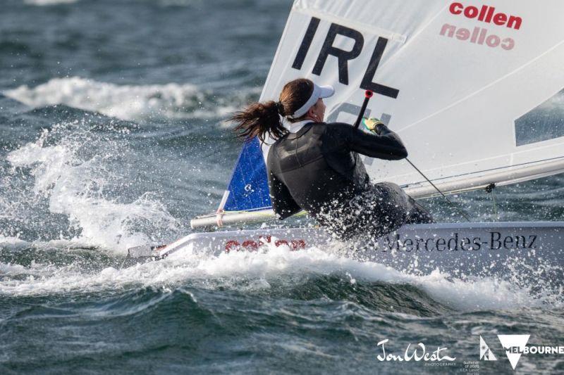 Annaliese Murphy made the most of the strong winds to record a race win - 2020 ILCA Laser Radial Women's Championship, day 3 - photo © Jon West Photography