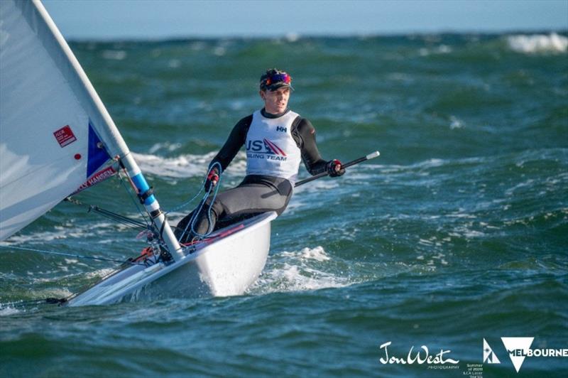 Paige Railey at the 2020 ILCA Women's Laser Radial World Championships - photo © Jon West Photography